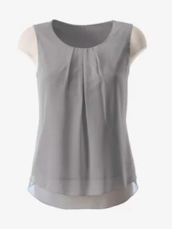 Top Femme évasé Avec Encolure Ronde Plissée -Reine Du Style Soldes Boutique 001.00BB205035 A05.001