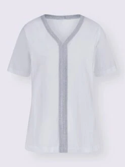 T-shirt à Manches Courtes Ruban Brillant -Reine Du Style Soldes Boutique 002.00ZUK92345 B17.002