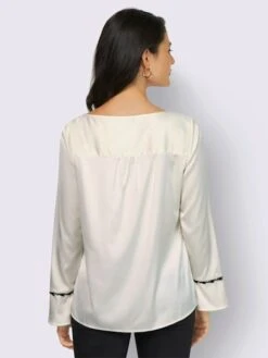 Chemisier En Satin Dentelle Devant -Reine Du Style Soldes Boutique 003.00F0130046 B05.001