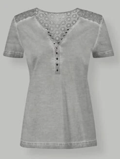 T-shirt En Dentelle Pur Coton -Reine Du Style Soldes Boutique 003.00F0223139 B04.001