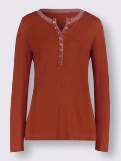 T-shirt à Manches Longues Viscose -Reine Du Style Soldes Boutique 005.00F0123146 B16.002