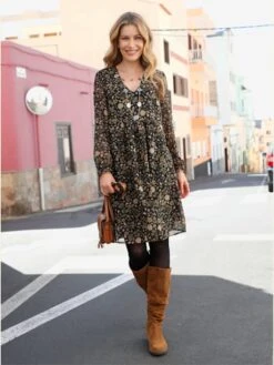 Robe Vaporeuse Motif Imprimé