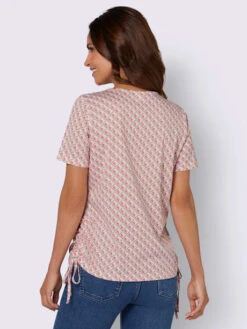T-shirt Imprimé 50% Coton Et 50% Modal -Reine Du Style Soldes Boutique 006.00F0156447 B08.001