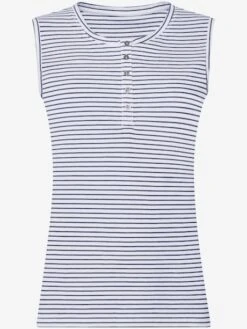 Debardeur Patte De Boutonnage Courte -Reine Du Style Soldes Boutique 006.00ZUK94339 A55.001