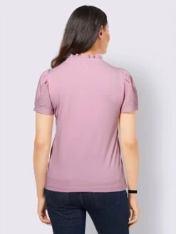 T-shirt En V Manches Bouffantes Tendance -Reine Du Style Soldes Boutique 008.00F0130043 B14.002