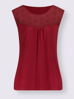 Débardeur Superbe Broderie De Madère -Reine Du Style Soldes Boutique 008.00F0257445 B14.001