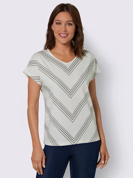 T-shirt à Manches Courtes Rayures Sportives 4 T-shirt à Manches Courtes Rayures Sportives – Image 2