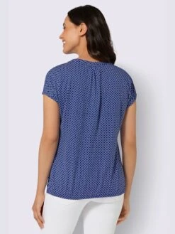 T-shirt à Col Montant 50% Coton -Reine Du Style Soldes Boutique 010.00F0257443 B02.001