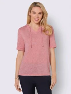 T-shirt à Capuche Qualité Jersey, Imitation Tricot