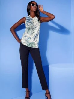 Pantalon Forme Courte Tendance -Reine Du Style Soldes Boutique 012.00F0130047 001.092