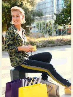 Pantalon De Jogging Larges Rayures Sportives -Reine Du Style Soldes Boutique 012.00PST78241 A01.017