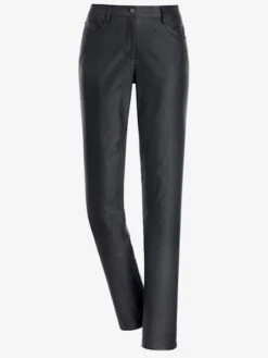 Pantalon Effet Enduit Coupe Féminine -Reine Du Style Soldes Boutique 014.00PRO.225 136.001.u