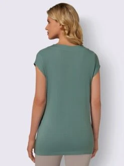 T-shirt Long Superbe Aspect Cache-cœur -Reine Du Style Soldes Boutique 017.00ZUK03347 B20.001