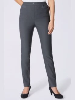 Pantalon Simple Sobre Et élégant Poches Zippées