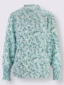 Chemisier à Manches Longues Imprimé Aux Coloris Harmonieux -Reine Du Style Soldes Boutique 018.00F0230045 B08.001