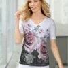 T-shirt Imprimé Jolies Pierres Brillantes Fantaisie -Reine Du Style Soldes Boutique 019.00ZUK03343 A09.014