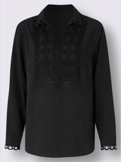 Chemisier à Manches Longues Qualité Structurée Facile D'entretien -Reine Du Style Soldes Boutique 020.00PRO30046 B19.001