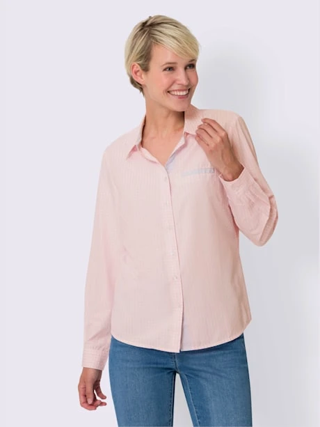 Chemisier à Carreaux Col Chemise Ouvert 4 Chemisier à Carreaux Col Chemise Ouvert – Image 2