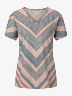 T-shirt à Manches Courtes Imitation Tricot -Reine Du Style Soldes Boutique 022.00BB657437 A53.001