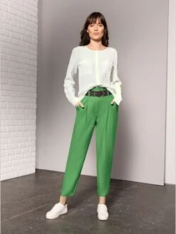 Pantalon à Pinces Qualité Tissée -Reine Du Style Soldes Boutique 022.00PRE32345 002.008