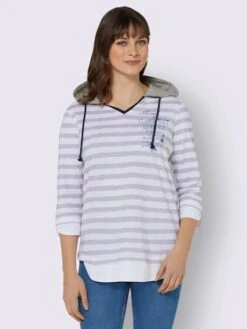 T-shirt à Manches 3/4 Très Confortable à Porter -Reine Du Style Soldes Boutique 023.00F0123144 B07.002