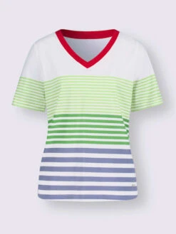 T-shirt à Rayures Pur Coton -Reine Du Style Soldes Boutique 023.00F0257447 B10.001