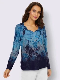 T-shirt à Manches Longues Qualité Structurée Facile D'entretien -Reine Du Style Soldes Boutique 023.00PRO30046 B21.002