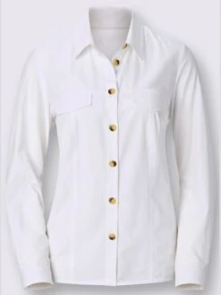 Chemisier Bouton Bois Fausses Poches Poitrines -Reine Du Style Soldes Boutique 025.00B0257440 A58.001