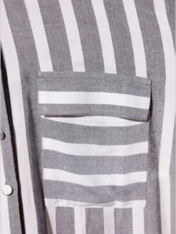 Chemisier Rayé Pure Viscose -Reine Du Style Soldes Boutique 027.00F0130039 A07.002