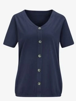 T-shirt à Manches Courtes Ourlet élastique 5 T-shirt à Manches Courtes Ourlet élastique -Reine Du Style Soldes Boutique 027.00ZUK03343 A05.001