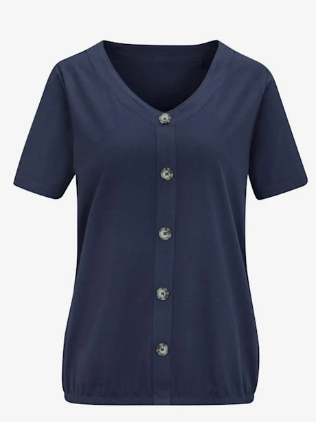 T-shirt à Manches Courtes Ourlet élastique 4 T-shirt à Manches Courtes Ourlet élastique – Image 2