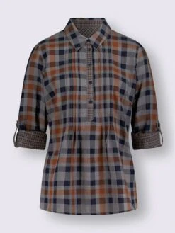 Chemisier à Manches Longues Pur Coton -Reine Du Style Soldes Boutique 028.00F0257446 B32.001