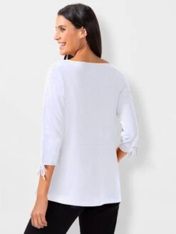 T-shirt Printanier Bas évasé à Gros Boutons -Reine Du Style Soldes Boutique 033.00F0156443 B44.002