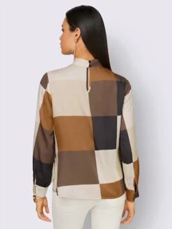 Chemisier En Satin Col Montant Tendance -Reine Du Style Soldes Boutique 035.00F0130046 B02.001