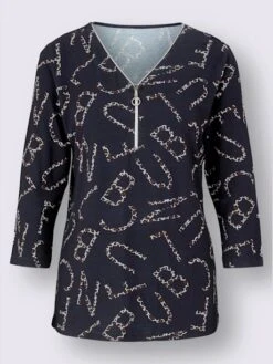 T-shirt à Manches 3/4 Viscose -Reine Du Style Soldes Boutique 037.00F0230046 B16.001