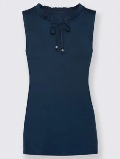 Débardeur Col Montant Froncé -Reine Du Style Soldes Boutique 039.00F0156443 B19.001