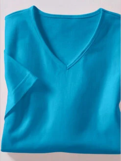 T-shirt à Manches Courtes Col V 7 T-shirt à Manches Courtes Col V -Reine Du Style Soldes Boutique 040.00K1E.452 129.008.u