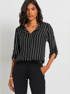 Chemisier à Manches Longues Entretien Facile