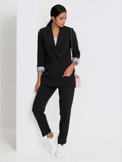 Pantalon Plissé Qualité Indéformable 9 Pantalon Plissé Qualité Indéformable -Reine Du Style Soldes Boutique 042.99EXT30046 004.001