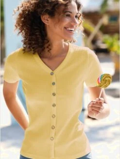 T-shirt à Manches Courtes Qualité Viscose Extensible Souple