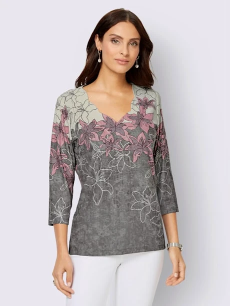 T-shirt Imprimé Qualité Structurée Facile D'entretien 4 T-shirt Imprimé Qualité Structurée Facile D'entretien – Image 2