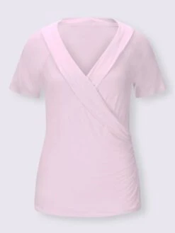 T-shirt Joli Effet Cache-cœur -Reine Du Style Soldes Boutique 107.00ZUK66645 B37.002