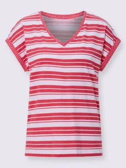 T-shirt à Rayures Finitions Décoratives 9 T-shirt à Rayures Finitions Décoratives -Reine Du Style Soldes Boutique 110.00BJ155345 B19.001