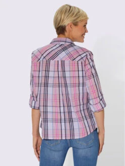 Chemisier à Carreaux Pur Coton -Reine Du Style Soldes Boutique 110.00BJ255347 B29.001