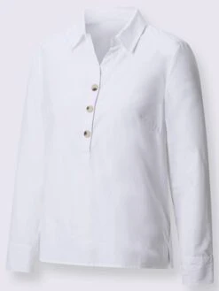 Chemisier à Manches Longues 50% Coton -Reine Du Style Soldes Boutique 113.00BJ255344 B13.002