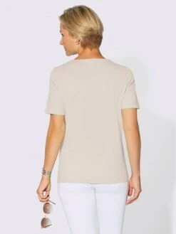 T-shirt à Manches Courtes 50% Modal -Reine Du Style Soldes Boutique 115.00BA155247 B14.001