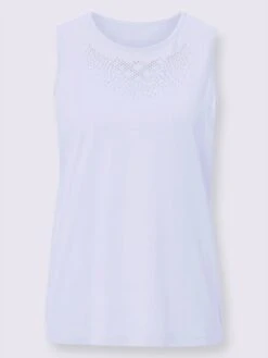 Débardeur Petites Pierres Brillantes Fantaisie -Reine Du Style Soldes Boutique 124.00BA255245 B10.001