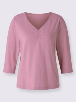 T-shirt à Manches 3/4 Pur Coton -Reine Du Style Soldes Boutique 128.00BJ255346 B28.001