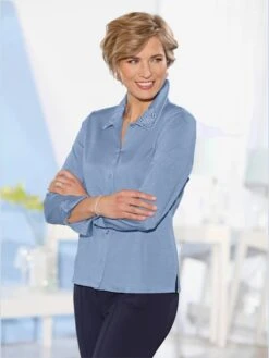 Chemisier à Manches Longues 64% Coton