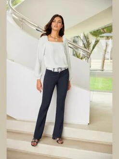 Pantalon Effet Ventre Plat Coupe Bootcut Tendance 10 Pantalon Effet Ventre Plat Coupe Bootcut Tendance -Reine Du Style Soldes Boutique 145.99EXT64143 A09.091